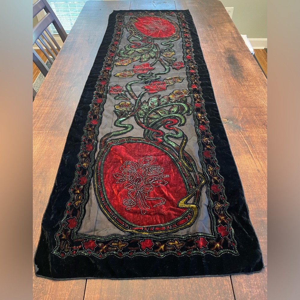 Long statement scarf.